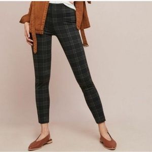 Sanctuary X Anthropologie Black Plaid Leggings Sz XL